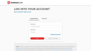 
                            6. Control Panel - Domain.com