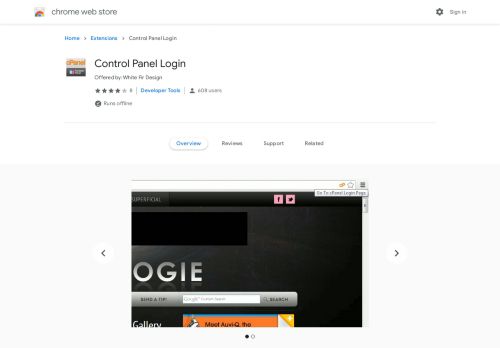 
                            9. Control Panel Login - Google Chrome