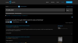 
                            4. Control runeaudio through shell/console for play scheduling ...