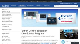 
                            10. Control Specialist Program | Extron