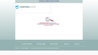 
                            2. Control Union - Client Portal