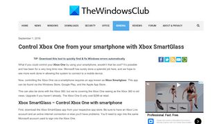 
                            9. Control Xbox One from your smartphone with Xbox SmartGlass
