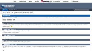 
                            4. Controle de acesso da rede wifi - Hardware.com.br