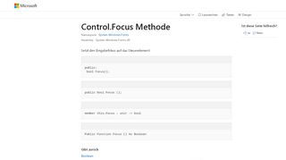 
                            9. Control.Focus Method (System.Windows.Forms) | Microsoft Docs