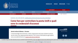 
                            7. Controllare la posta Unifi dalla tua casella personale - Studenti ...