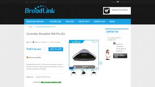 
                            4. Controller Broadlink RM-Pro EU - BroadLink Domotique