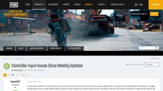 
                            4. Controller Input Issues Since Weekly Updates - Bug Reports & Known ...