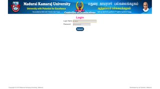 
                            5. Controller of Examinations - Madurai Kamaraj University