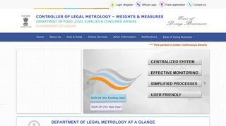 
                            9. Controller of Legal Metrology – Weights & Measures