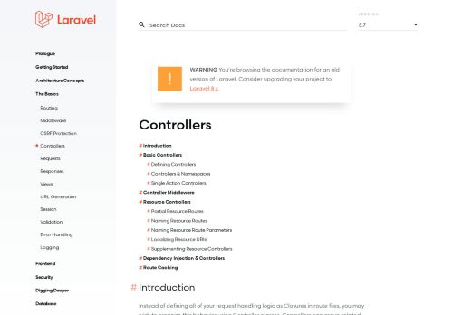 
                            3. Controllers - Laravel - The PHP Framework For Web Artisans