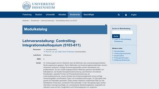 
                            10. Controlling-Integrationskolloquium (5103-611 ... - Uni Hohenheim