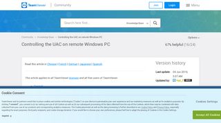 
                            6. Controlling the UAC on remote Windows PC - TeamViewer Community