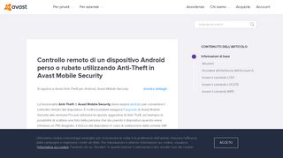 
                            2. Controllo remoto di un dispositivo Android perso o ... - Avast Support