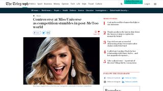 
                            10. Controversy at Miss Universe as competition stumbles in post-MeToo ...