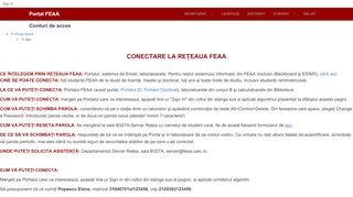 
                            11. Conturi de acces - Portal FEAA - UAIC