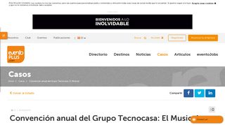 
                            4. Convención anual del Grupo Tecnocasa: El Musical - Eventoplus