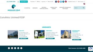 
                            12. Convênio: Unimed FESP - Hospital Alemão Oswaldo Cruz