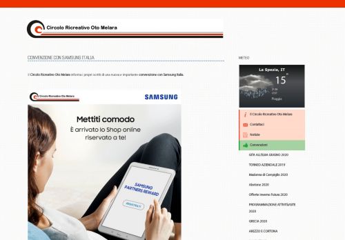 
                            11. CONVENZIONE CON SAMSUNG ITALIA - Circolo Ricreativo Oto Melara