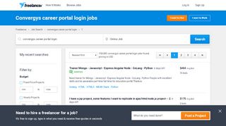 
                            5. Convergys career portal login Jobs, Employment | Freelancer