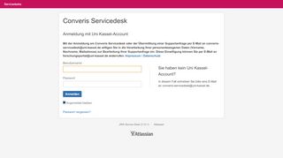 
                            3. Converis Servicedesk<h3>Anmeldung mit Uni Kassel-Account</h3 ...