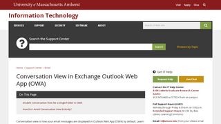 
                            9. Conversation View in Exchange Outlook Web App (OWA) | UMass ...