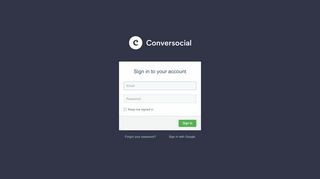 
                            1. Conversocial: Sign In