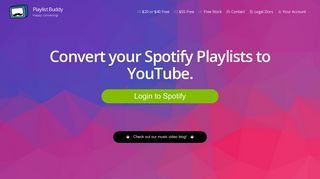 
                            7. Convert Spotify Playlists to YouTube | PlaylistBuddy.com