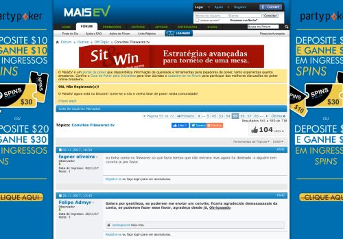 
                            2. Convites Filewarez.tv - Página 55 - MaisEV