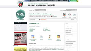 
                            6. Convocações PSS - Núcleos Regionais de Educação