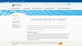 
                            13. Cookie disclaimer - International Baccalaureate®