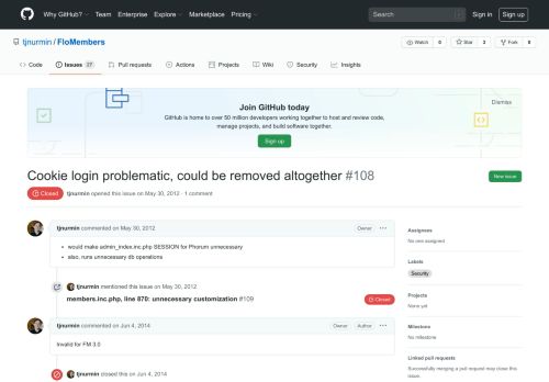 
                            12. Cookie login problematic, could be removed altogether · Issue #108 ...