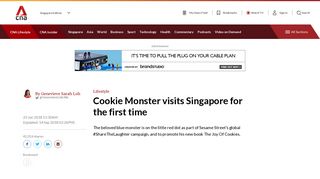
                            8. Cookie Monster visits Singapore for the first time - Channel NewsAsia