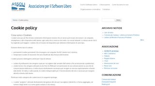 
                            7. Cookie policy | Associazione per il Software Libero