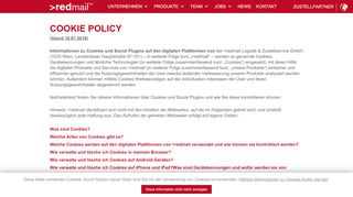 
                            7. Cookie Policy | >redmail™ >redmail™