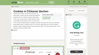 
                            7. Cookies in CCleaner löschen – wikiHow