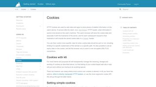 
                            9. Cookies - K6 Docs