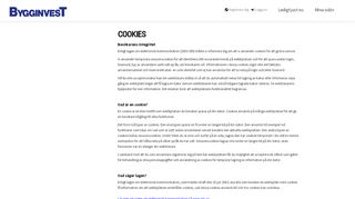 
                            5. Cookies - Ledigt just nu - Bygginvest