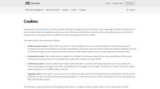 
                            7. Cookies | Mendeley