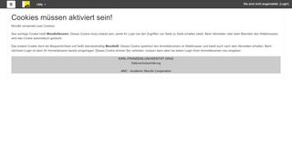 
                            4. Cookies müssen aktiviert sein! - Moodle