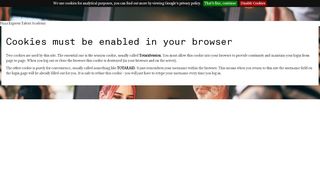 
                            2. Cookies must be enabled in your browser - Pizza Express Talent ...