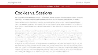 
                            4. Cookies vs. Sessions – Hacking with PHP - Practical PHP