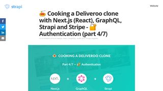 
                            12. Cooking a Deliveroo clone with Next.js and Strapi - Authentication ...