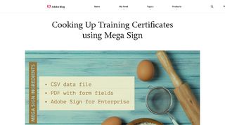 
                            7. Cooking Up Training Certificates using Mega Sign | Adobe ...