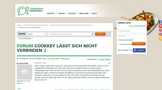 
                            9. Cookkey lässt sich nicht verbinden :( | Thermomix Rezeptwelt