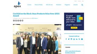 
                            12. Cool Kid on the Block: Buzz Products Wins New APEX Award - APEX ...