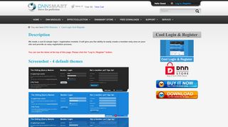 
                            6. Cool Login And Register - DNNSmart