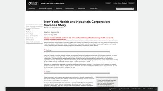 
                            4. Cool Solutions: New York Health and Hospitals Corporation ... - Novell