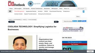 
                            11. COOLASIA TECHNOLOGY: Simplifying Logistics ... - Fleet Management