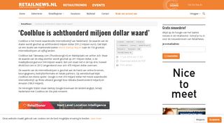 
                            9. 'Coolblue is achthonderd miljoen dollar waard' - RetailNews.nl