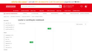 
                            6. Cooler e Ventilação Notebook em Promoção nas Lojas Americanas ...